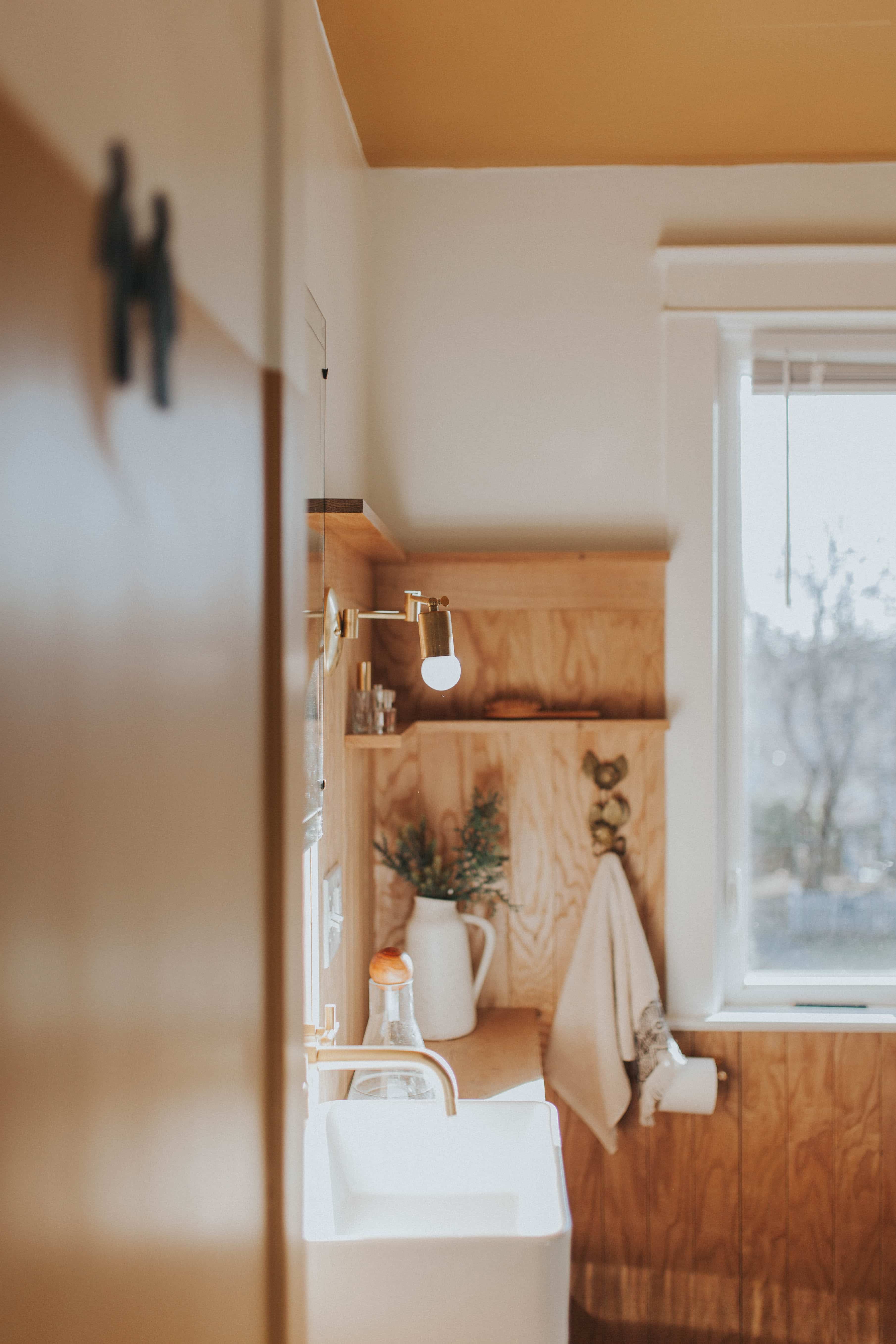 bathroom renovation with paneling