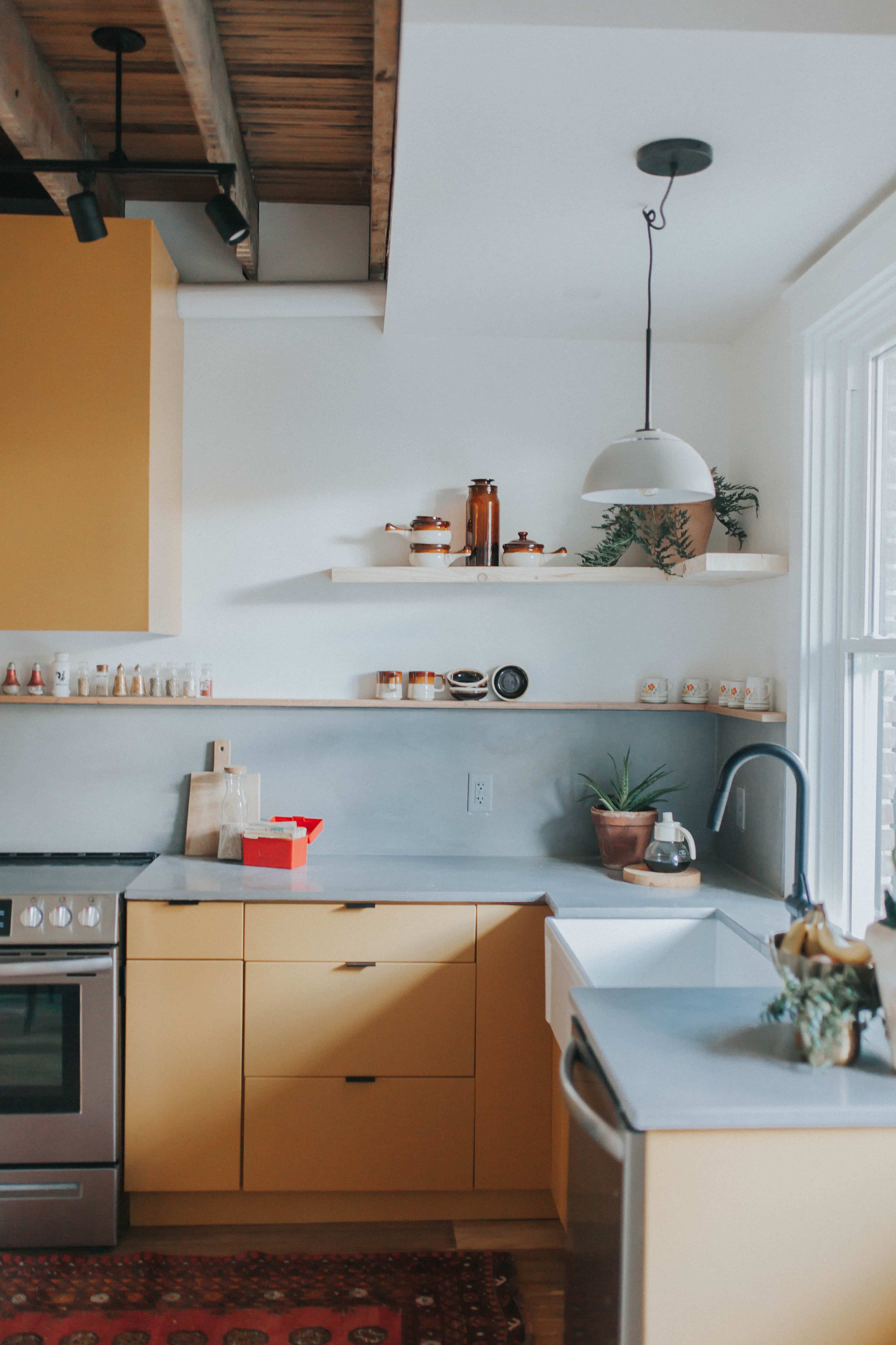 retro kitchen renovation by The Chris & Claude Co.