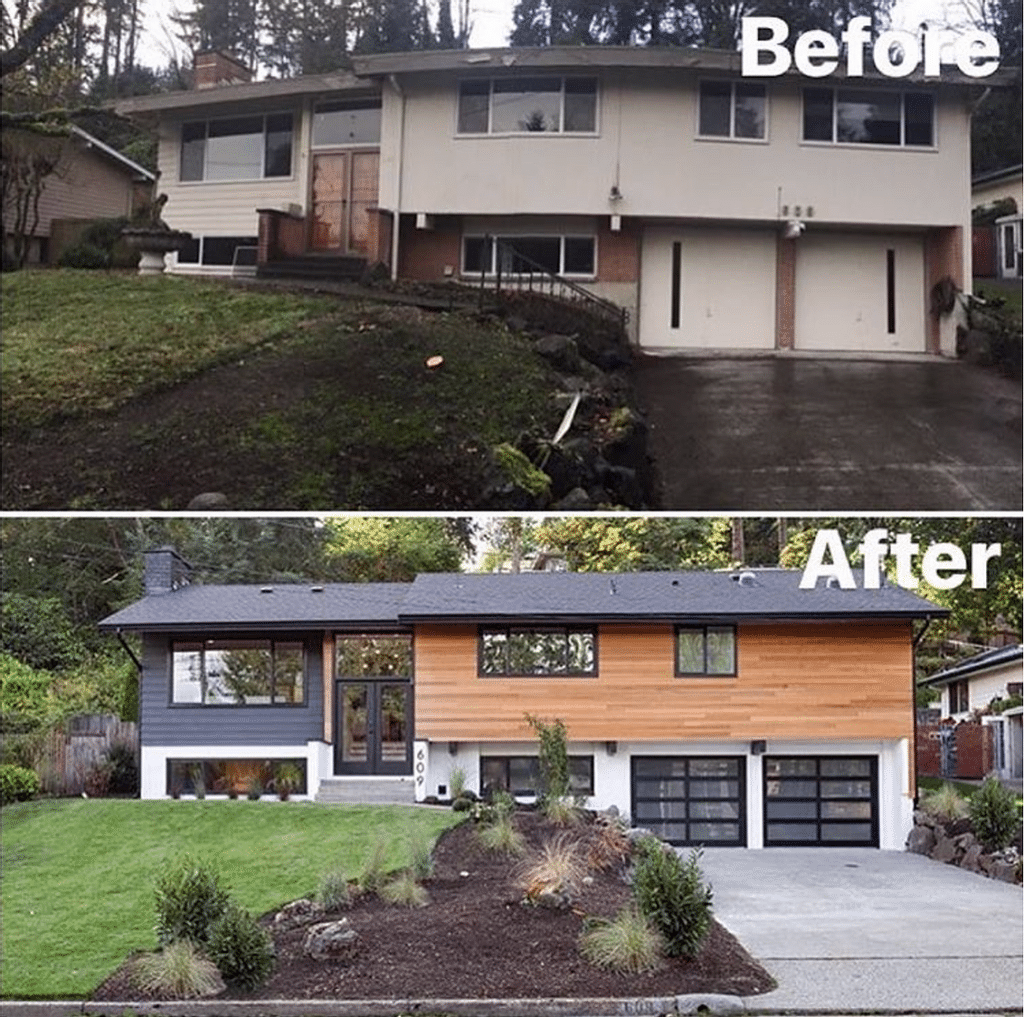 Split Level House Remodel Utility Wall